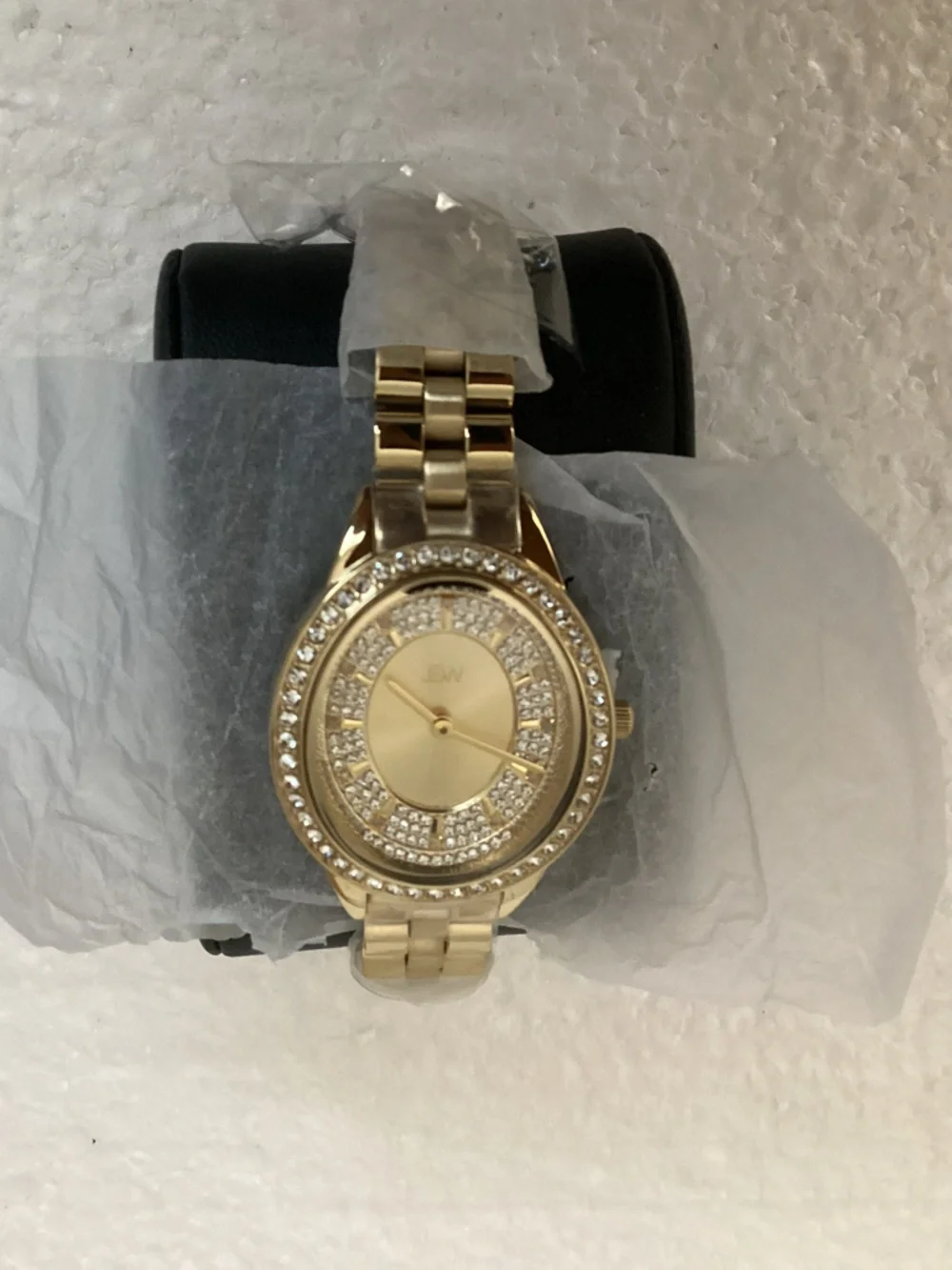 JBW Bellini Quartz Diamond Crystal Gold Dial Ladies Watch